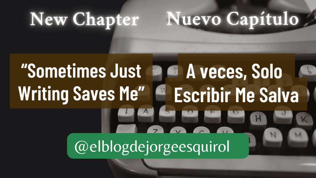 solo escribir me salva