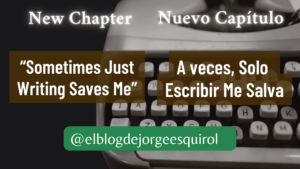 solo escribir me salva